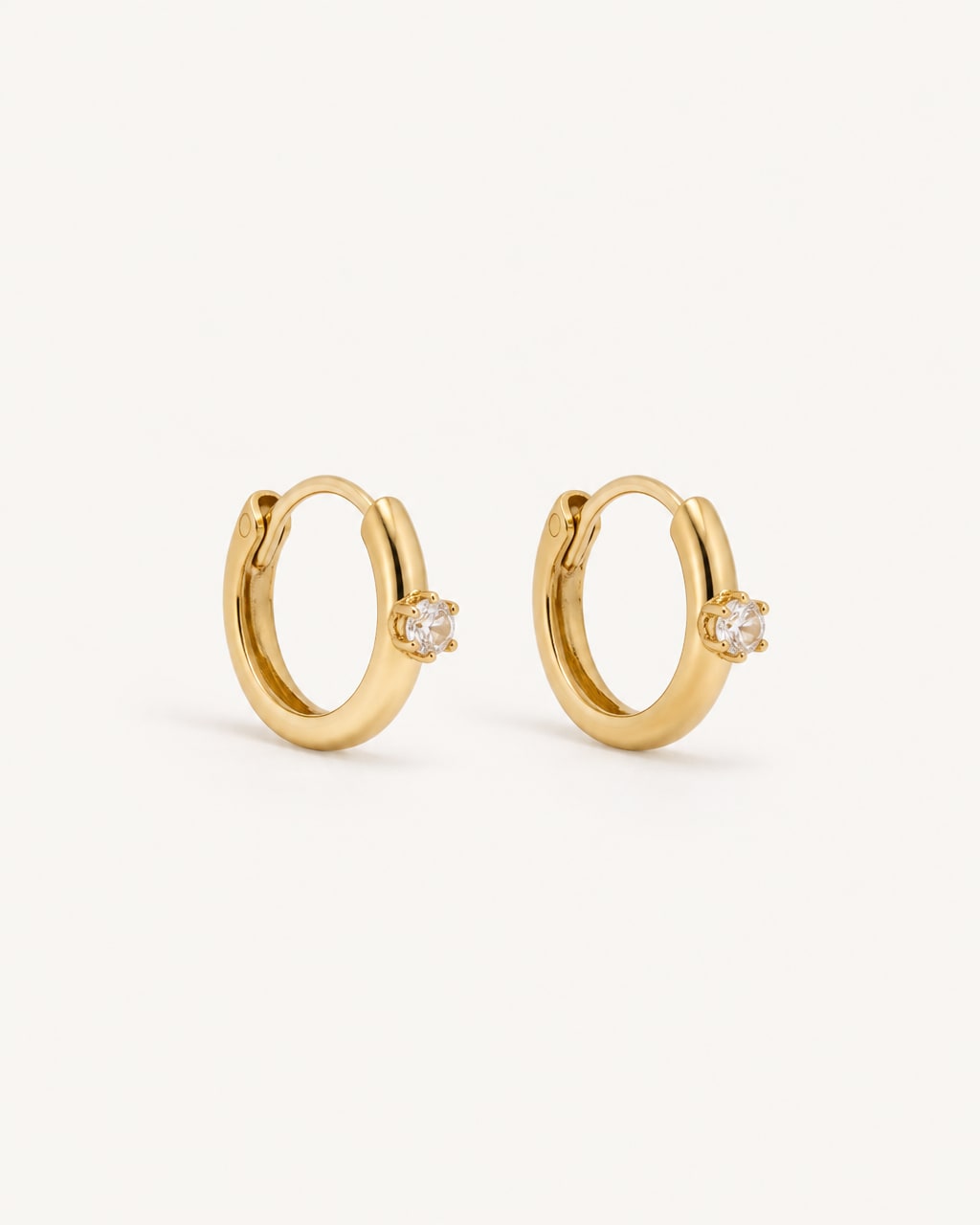 Gold Huggie Hoop Earrings