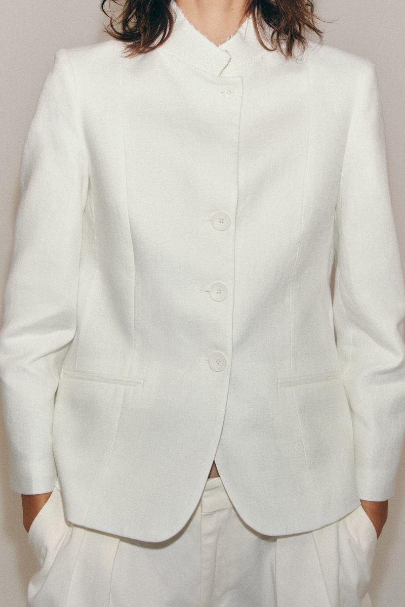 Zara | ZW Collection 100% Linen Blazer