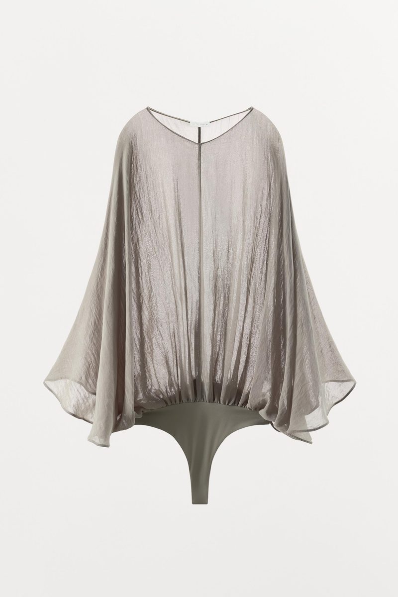 ZARA | FLOWING SEMI-SHEER BODYSUIT