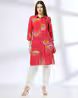 Fusion | Women Floral Print Straight Kurta