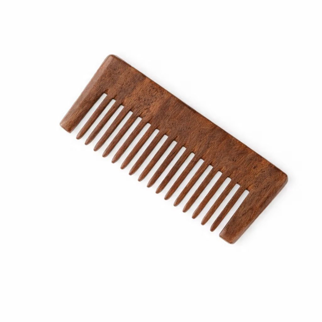Bronson Professional | Kacchi Neem Handmade Wide Tooth Wooden Comb