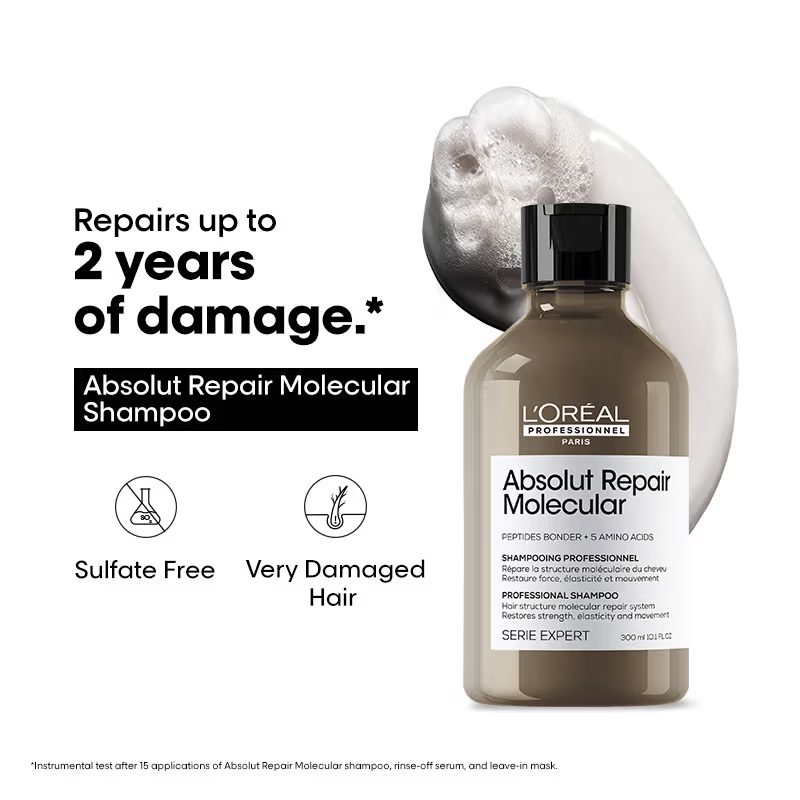 L'Oréal Professionnel Absolut Repair Molecular Sulfate-Free Deep Repair Shampoo Online